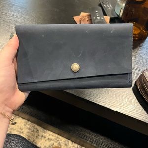 Portland Leather Deep Water tri fold wallet